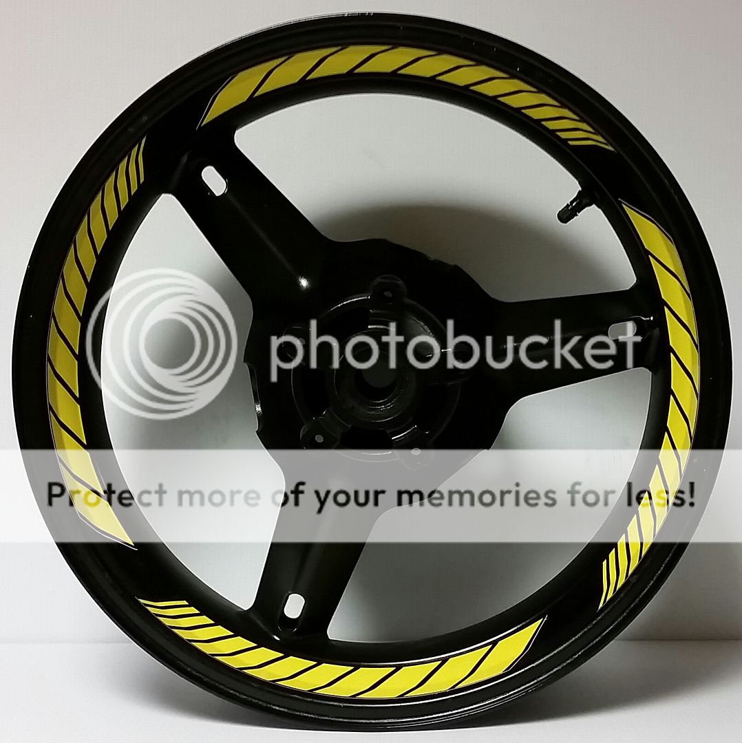 DARK GREEN FULL CUSTOM INNER RIM DECALS WHEEL STICKERS STRIPES TAPE