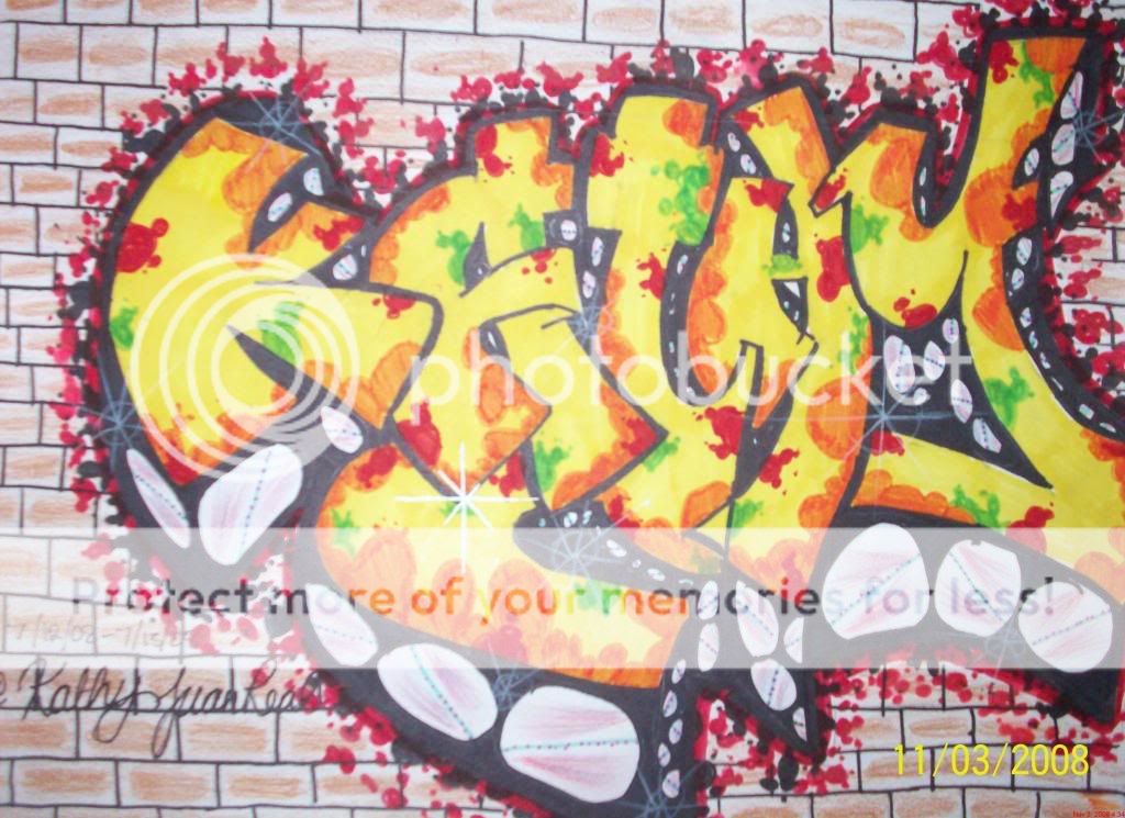 kathy in graffiti